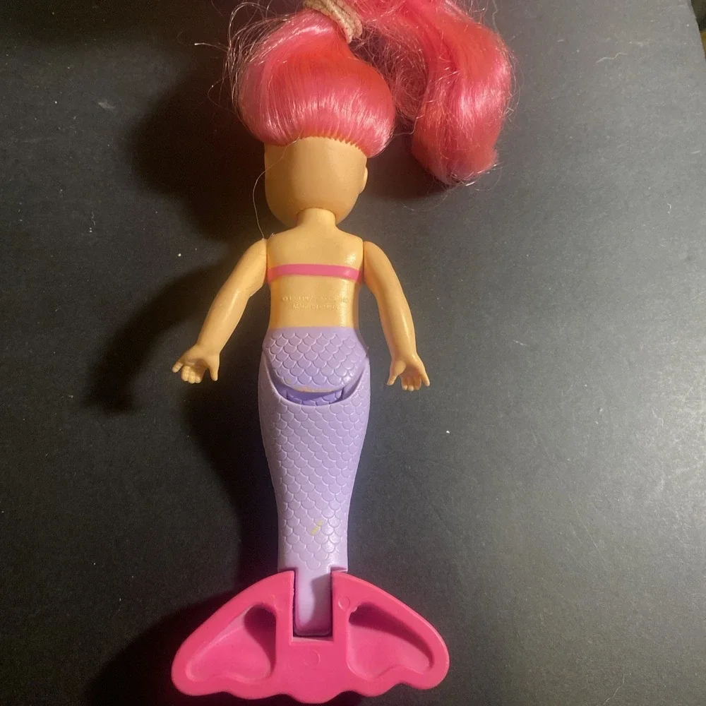 1991 Vintage Playskool My Pretty Mermaid Sea Flower Doll Figure Purple Pink Hair